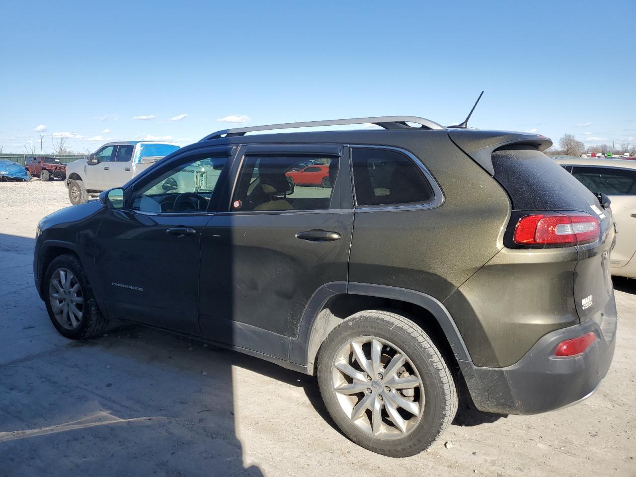 2015 Jeep Grand Cherokee VIN 1C4PJLDB6FW590574 Copart auction photo, side / rear end damage thumbnail 2