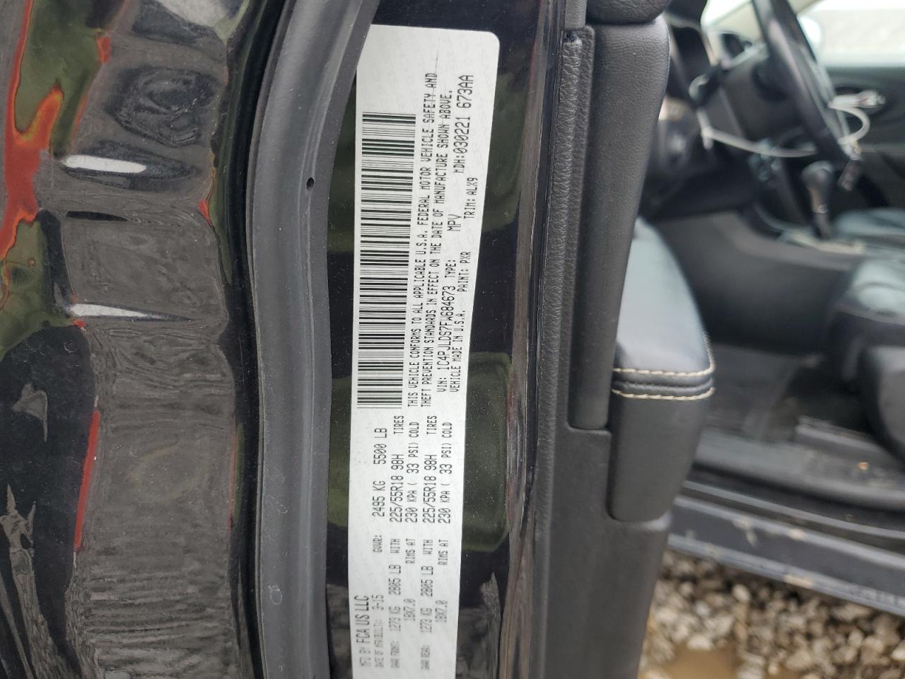 2015 Jeep Grand Cherokee VIN 1C4PJLDS7FW684673 Copart auction photo, mechanical damage thumbnail 12