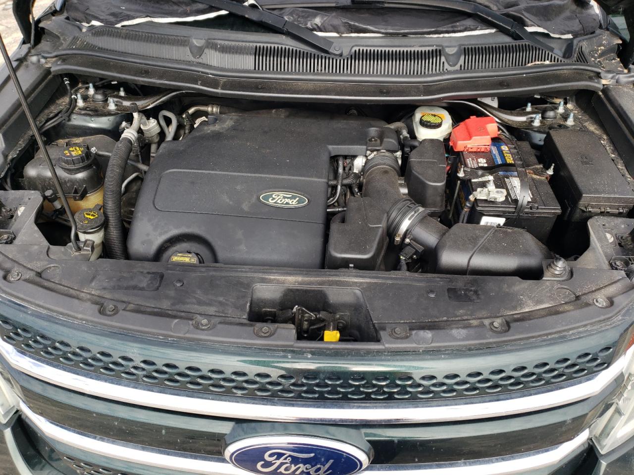 2013 Ford Explorer VIN 1FM5K8F83DGC48425 Copart auction photo, front end / side damage thumbnail 12