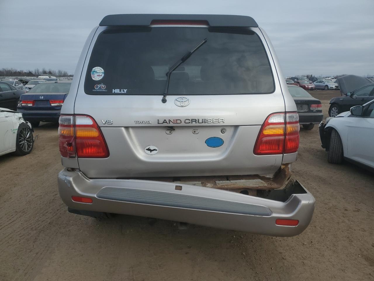 1999 Toyota Land Cruiser VIN JT3HT05JXX0040466 Copart auction photo, rear end / front end damage thumbnail 6