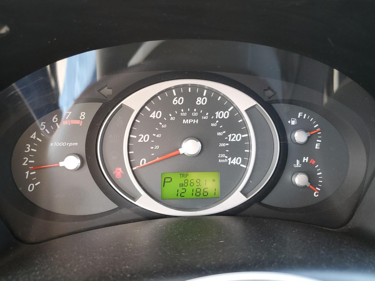 2008 Hyundai Tucson VIN KM8JM12B98U708325 Copart auction photo, side / front end damage thumbnail 9