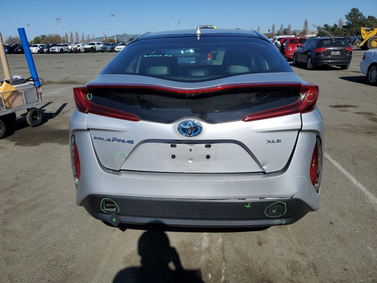 2021 Toyota Prius VIN JTDKAMFP2M3193192 Copart auction photo, rear end / minor dent/scratches damage thumbnail 6