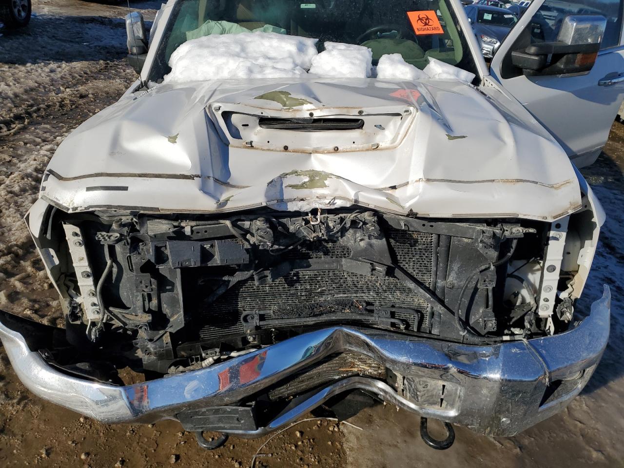 2019 Chevrolet Silverado VIN 1GC4KXEY7KF237801 Copart auction photo, front end / side damage thumbnail 12