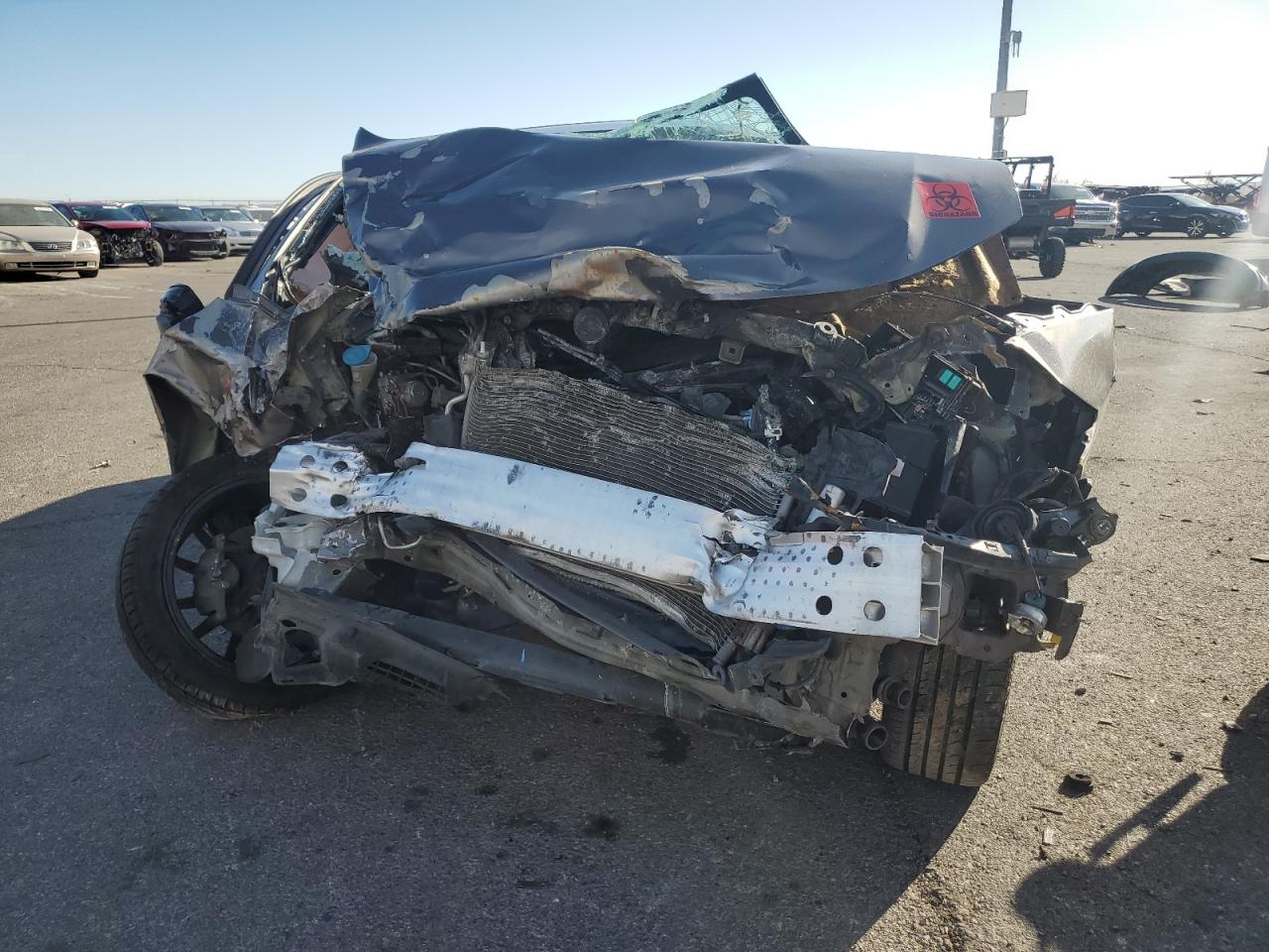2012 Honda Civic VIN 2HGFB2F81CH595908 Copart auction photo, front end / side damage thumbnail 5