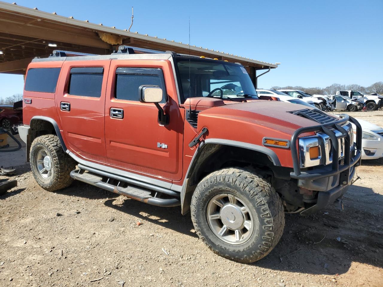 2004 Hummer H2 VIN 5GRGN23U04H104939 Copart auction photo, stripped damage thumbnail 4