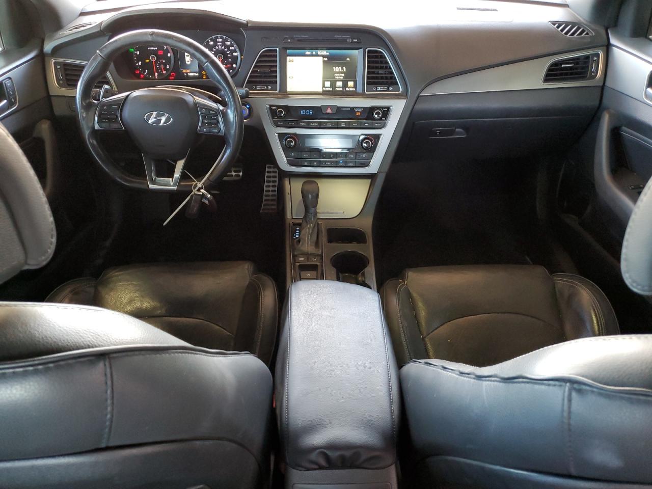 2015 Hyundai Sonata VIN 5NPE34AB2FH242966 Copart auction photo, front end / side damage thumbnail 8