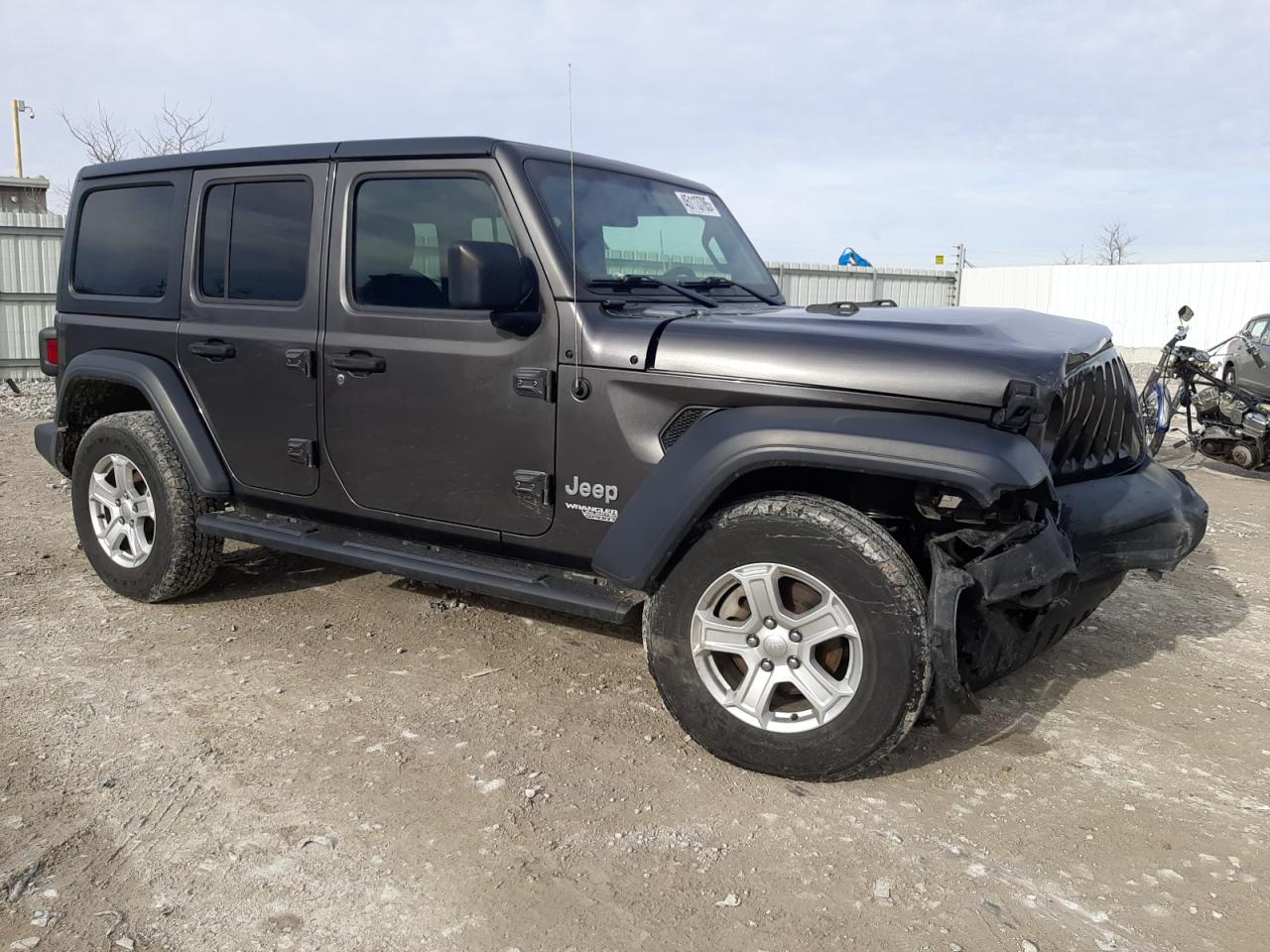 2018 Jeep Wrangler VIN 1C4HJXDG9JW135668 Copart auction photo, front end damage thumbnail 4