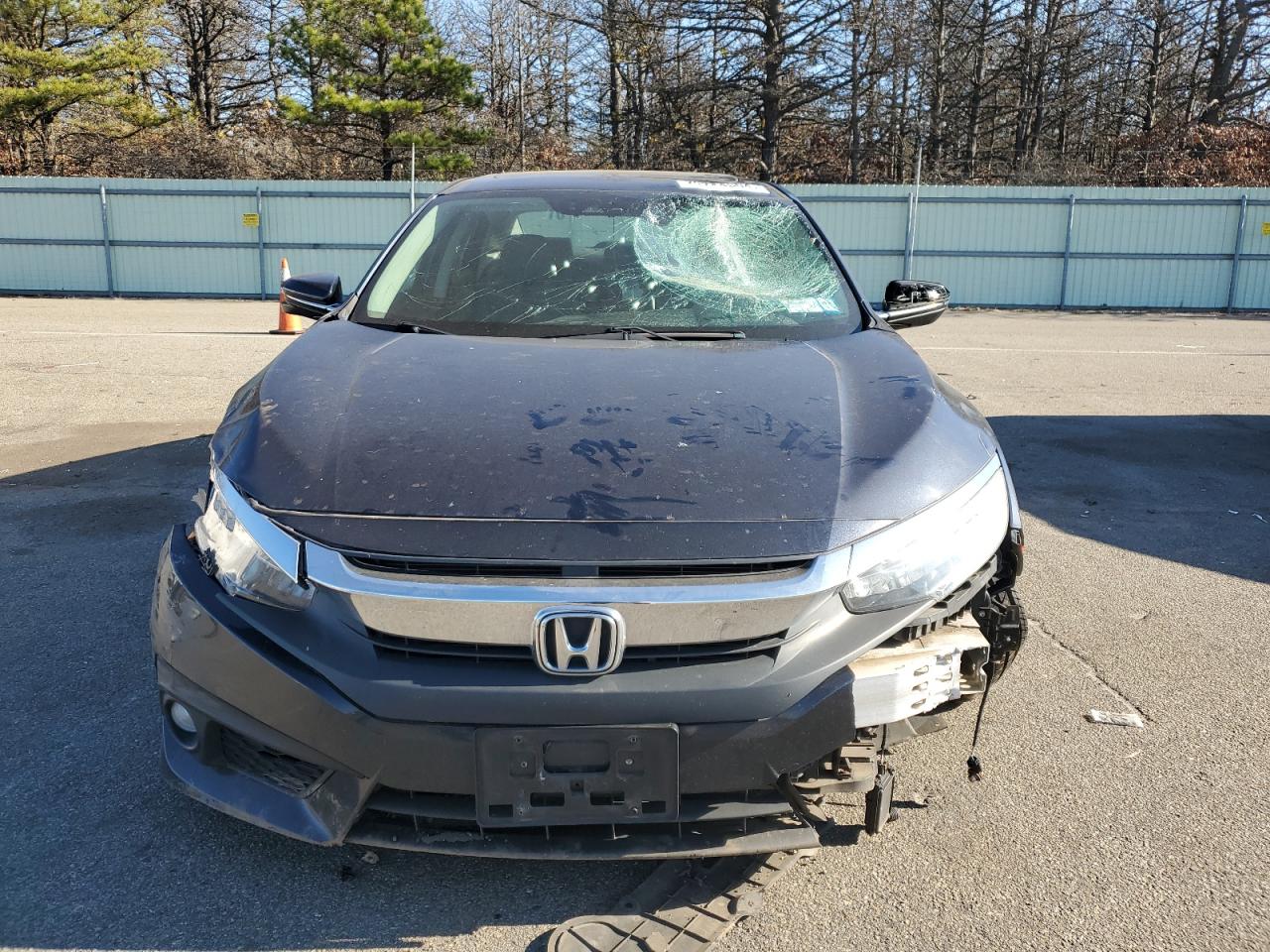 2017 Honda Civic VIN 2HGFC1F93HH656375 Copart auction photo, front end / side damage thumbnail 5