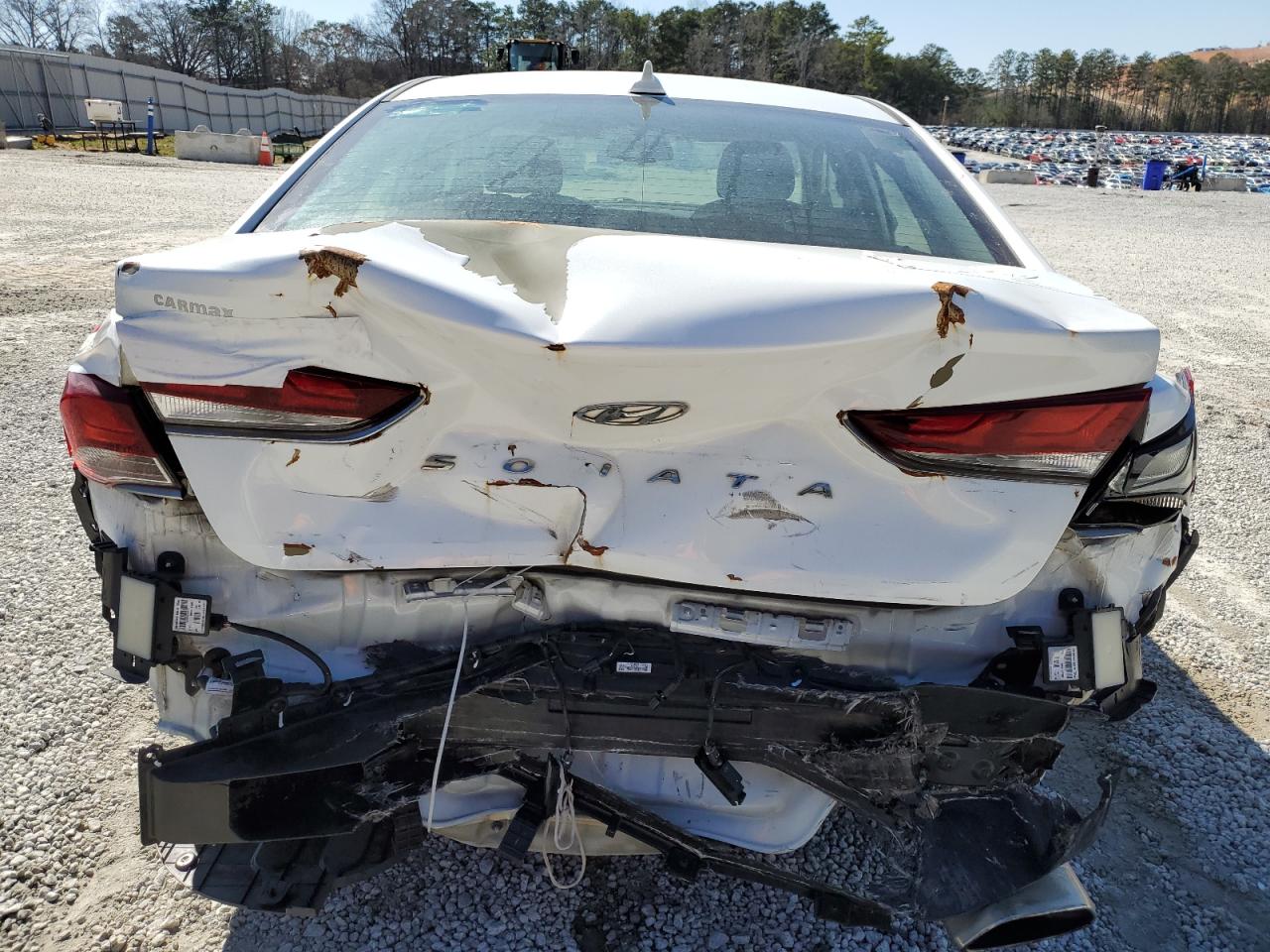 2019 Hyundai Sonata VIN 5NPE34AF4KH773602 Copart auction photo, rear end / front end damage thumbnail 6