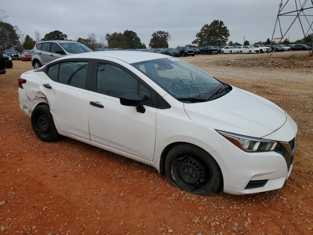 2020 Nissan Versa VIN 3N1CN8DV8LL840556 Copart auction photo, rear end / side damage thumbnail 4