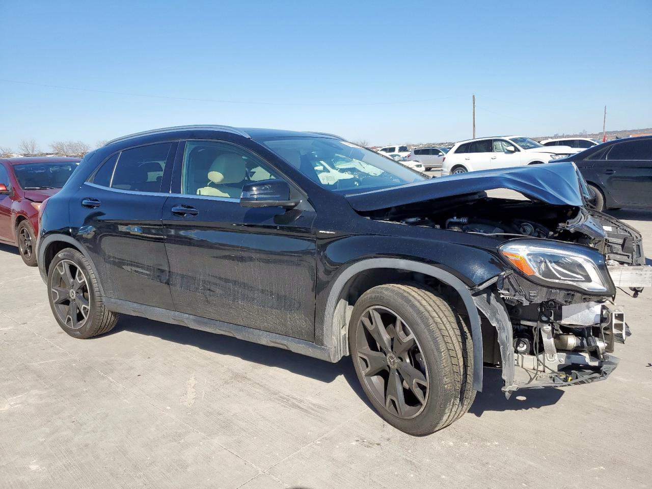 2019 Mercedes-Benz GLA-klasse VIN WDCTG4EB6KJ647729 Copart auction photo, front end damage thumbnail 4