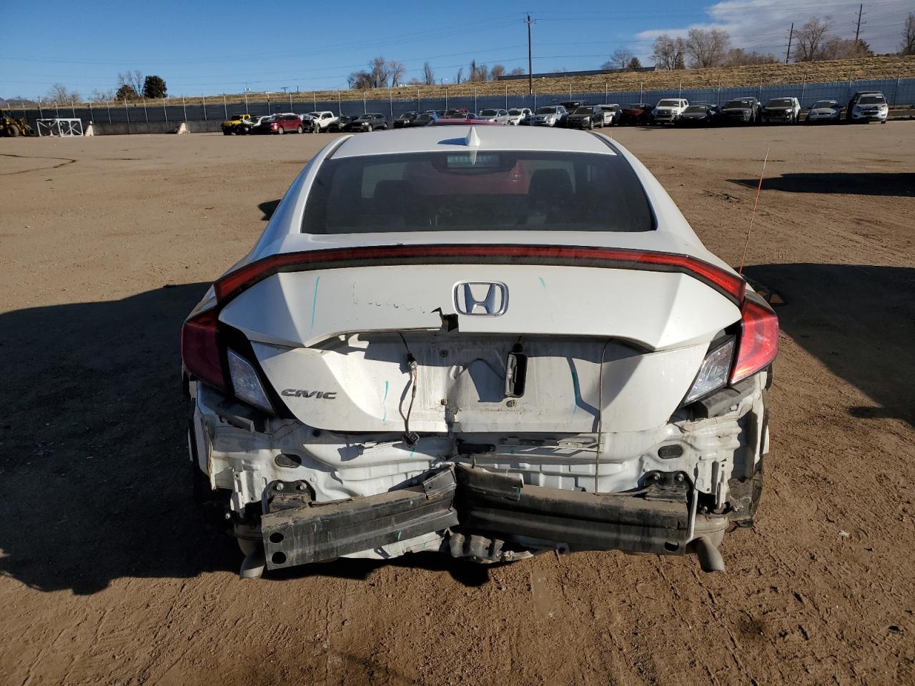 2017 Honda Civic VIN 2HGFC3B34HH356115 Copart auction photo, rear end / side damage thumbnail 6