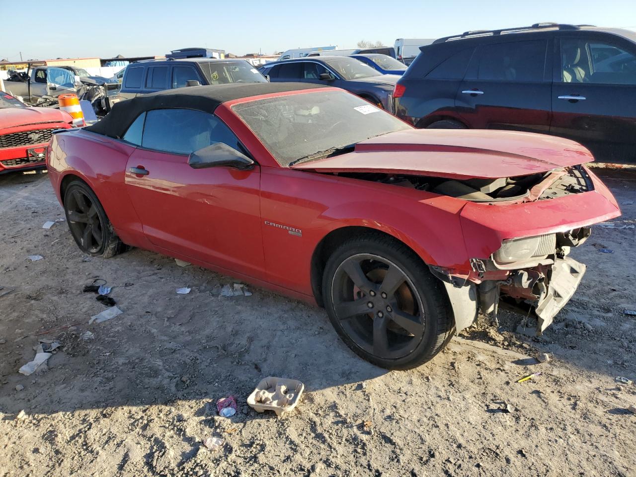 2011 Chevrolet Camaro VIN 2G1FB3DD6B9198801 Copart auction photo, front end damage thumbnail 4