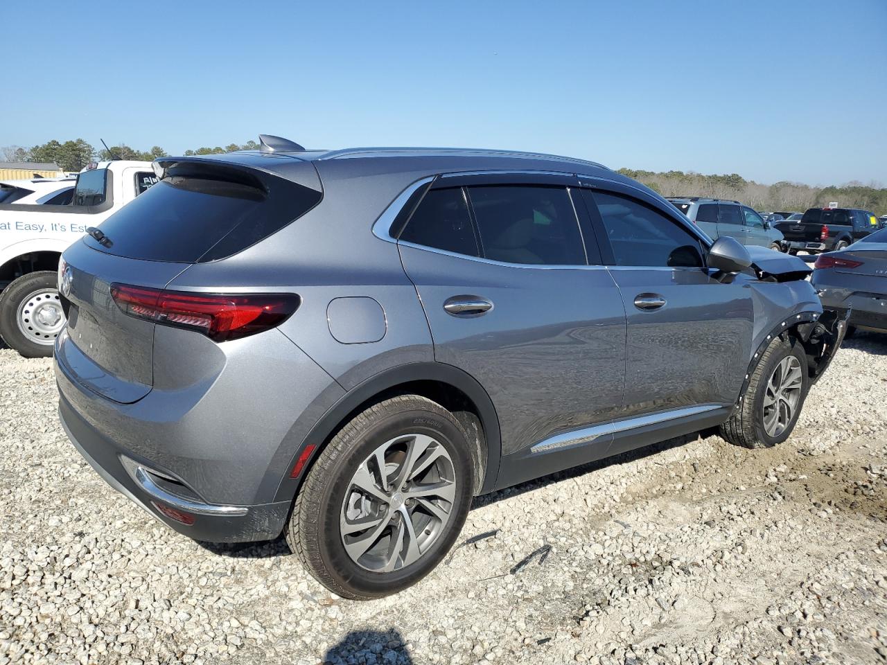 2021 Buick Envision VIN LRBFZNR4XMD190826 Copart auction photo, front end damage thumbnail 3
