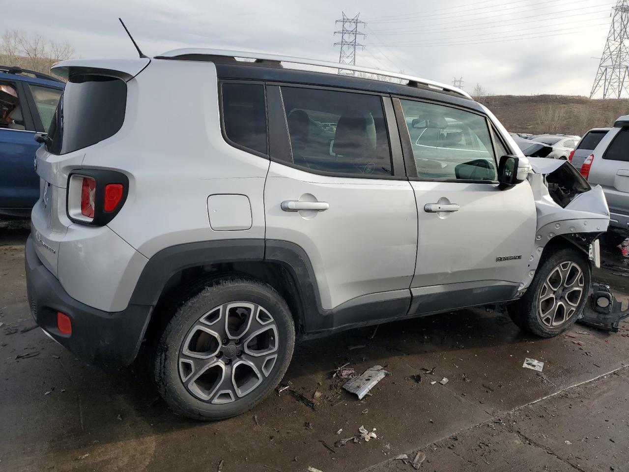 2015 Jeep Renegade VIN ZACCJBDT6FPB32385 Copart auction photo, front end / side damage thumbnail 3