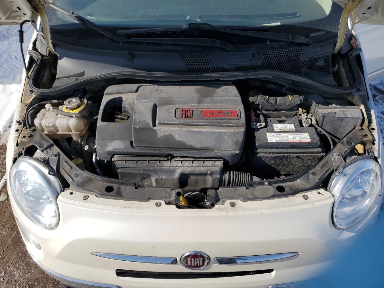 2017 Fiat 500 VIN 3C3CFFCR3HT634558 Copart auction photo, rear end / side damage thumbnail 11