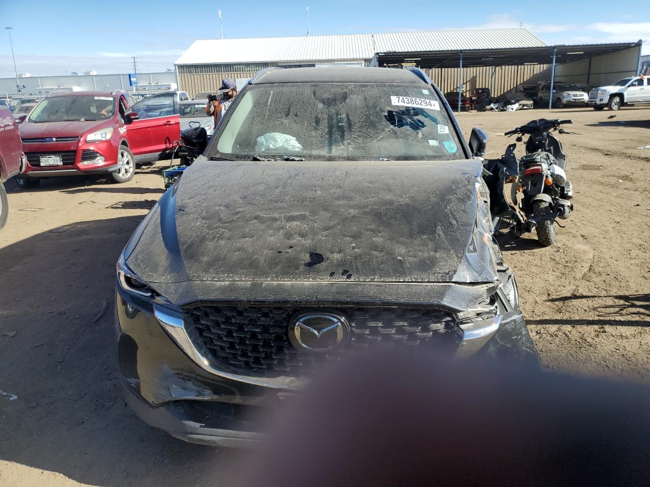 2023 Mazda CX-5 VIN JM3KFBBM7P0191419 Copart auction photo, front end damage thumbnail 5