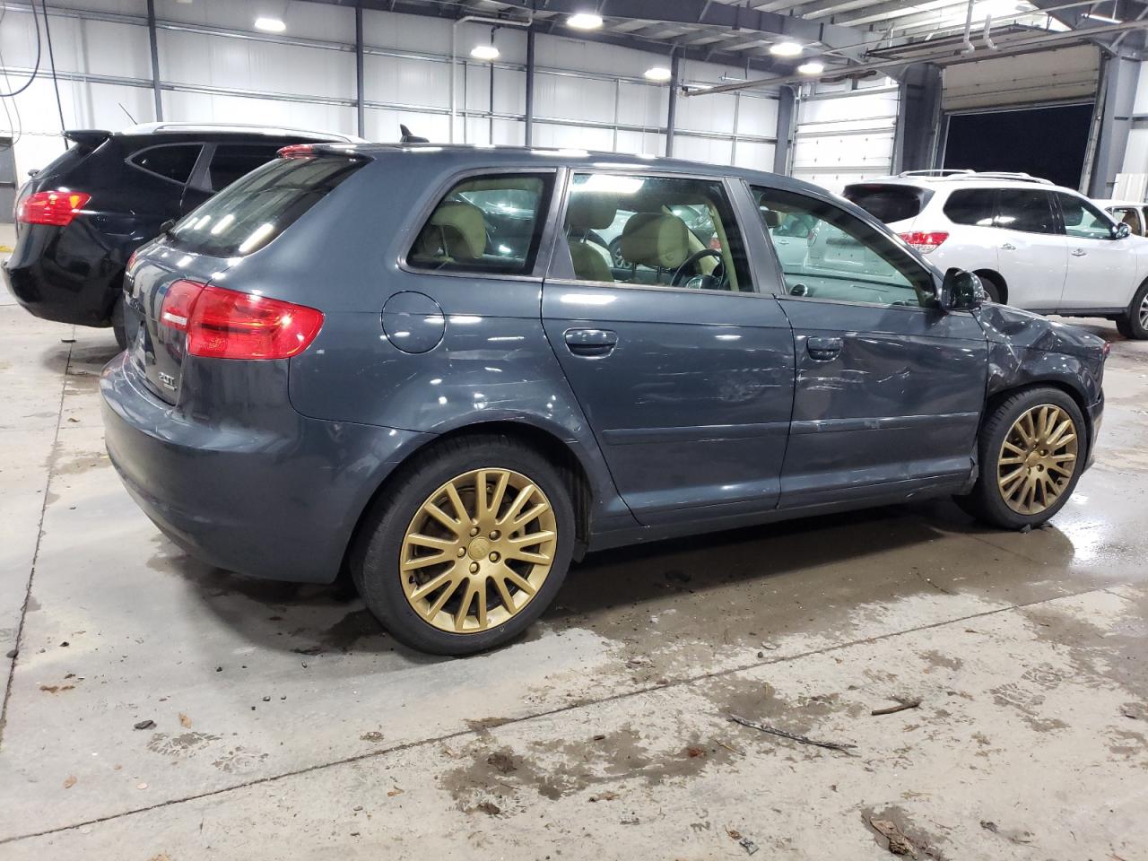 2009 Audi A3 VIN WAUKF78P49A016479 Copart auction photo, side / front end damage thumbnail 3