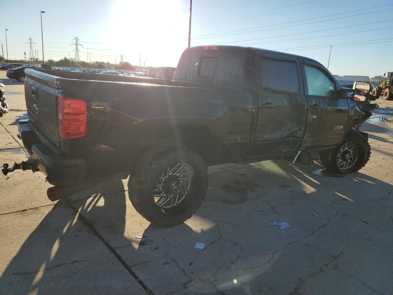 2017 Chevrolet Silverado VIN 1GC1KWEY8HF203078 Copart auction photo, front end / side damage thumbnail 3