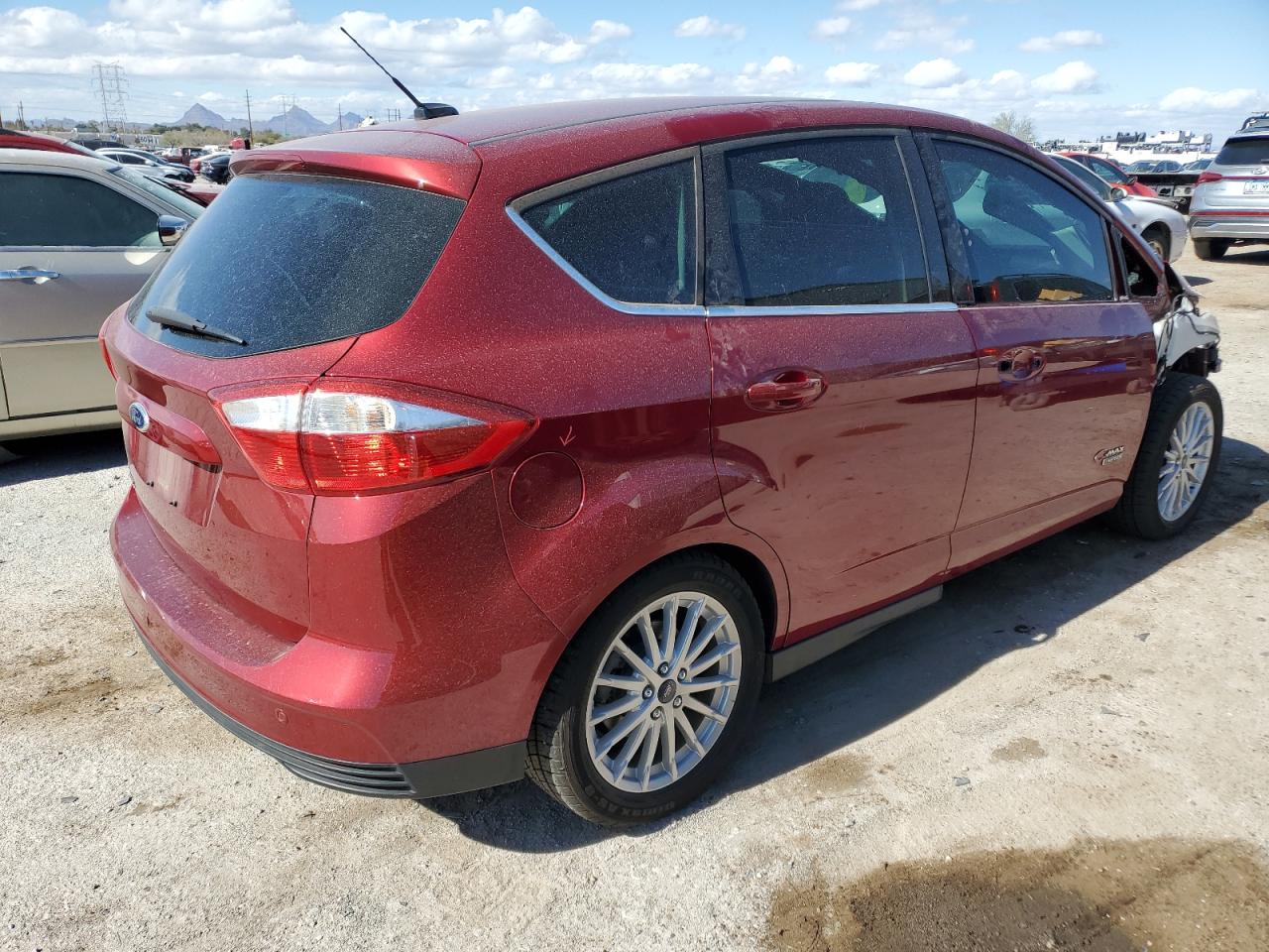 2013 Ford C-MAX VIN 1FADP5CU8DL549674 Copart auction photo, undercarriage / front end damage thumbnail 3