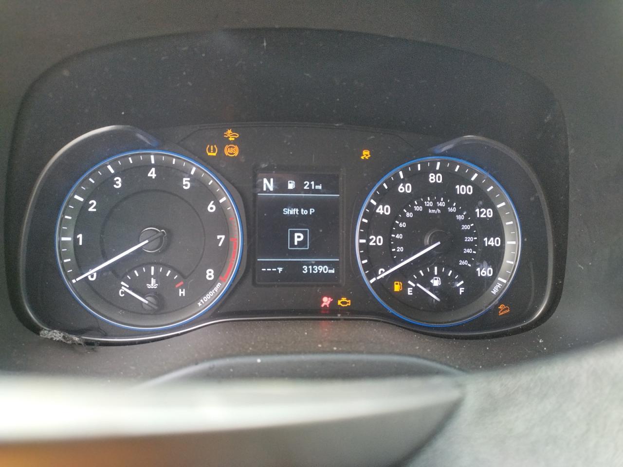 2019 Hyundai Kona VIN KM8K22AA0KU287241 Copart auction photo, front end / side damage thumbnail 9