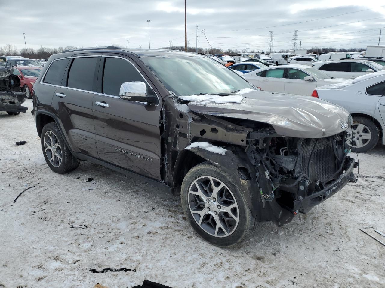 2021 Jeep Grand Cherokee VIN 1C4RJFBG6MC677530 Copart auction photo, front end / rear end damage thumbnail 4
