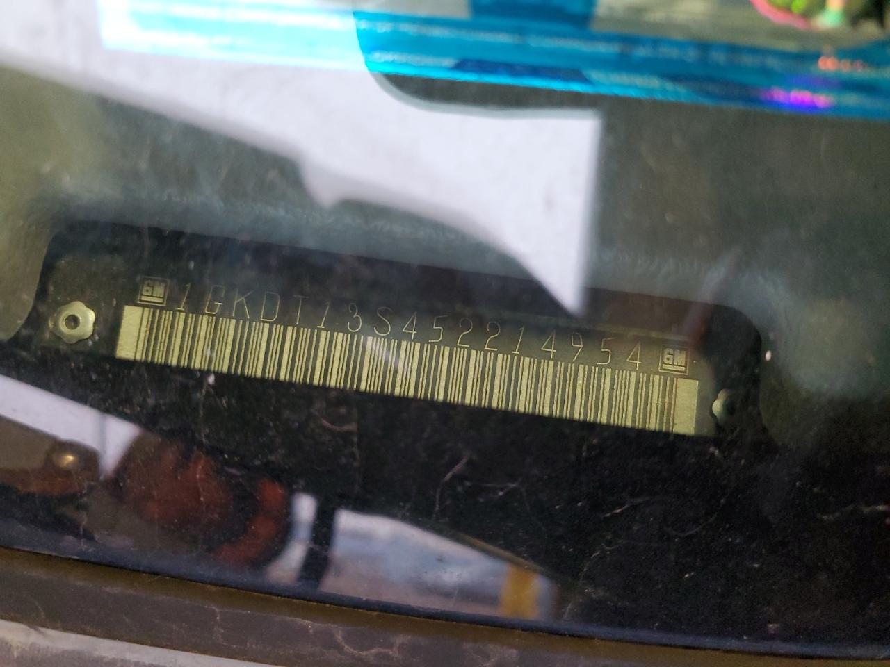 2005 GMC Envoy VIN 1GKDT13S452214954 Copart auction photo, side damage thumbnail 13