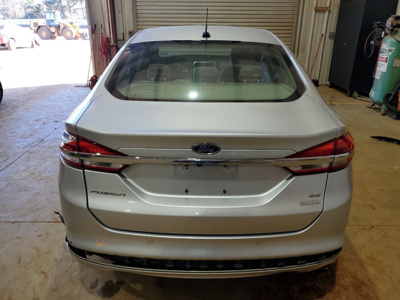 2018 Ford Fusion VIN 3FA6P0HD7JR117417 Copart auction photo, front end / rear end damage thumbnail 6