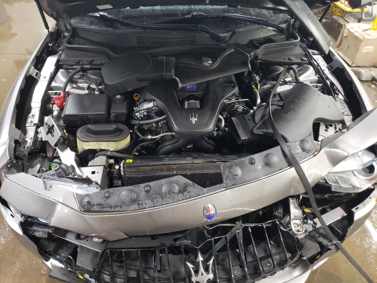 2015 Maserati Ghibli VIN ZAM57RTA7F1136814 Copart auction photo, front end damage thumbnail 11