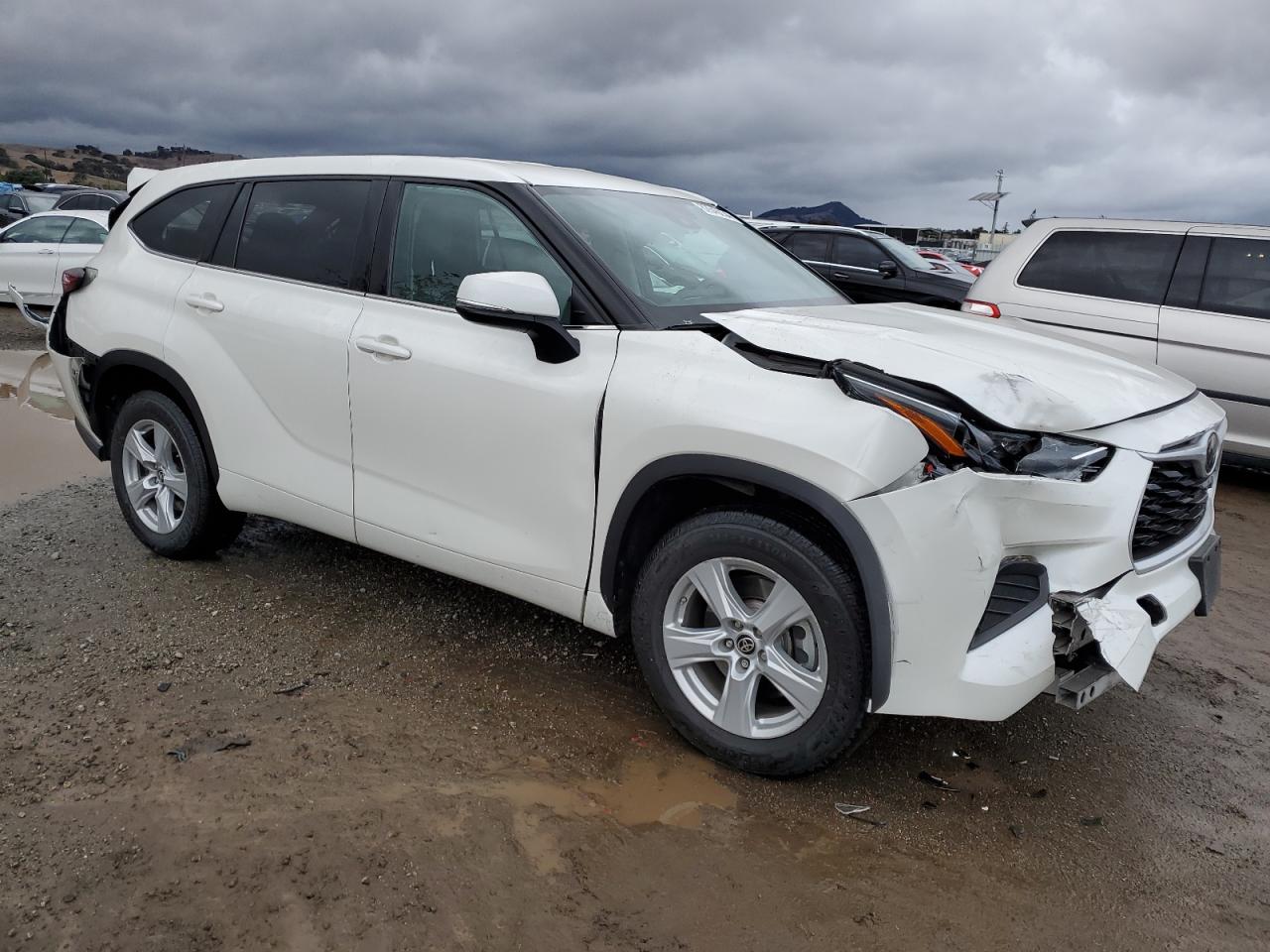 2021 Toyota Highlander VIN 5TDCZRAHXMS518602 Copart auction photo, rear end / front end damage thumbnail 4
