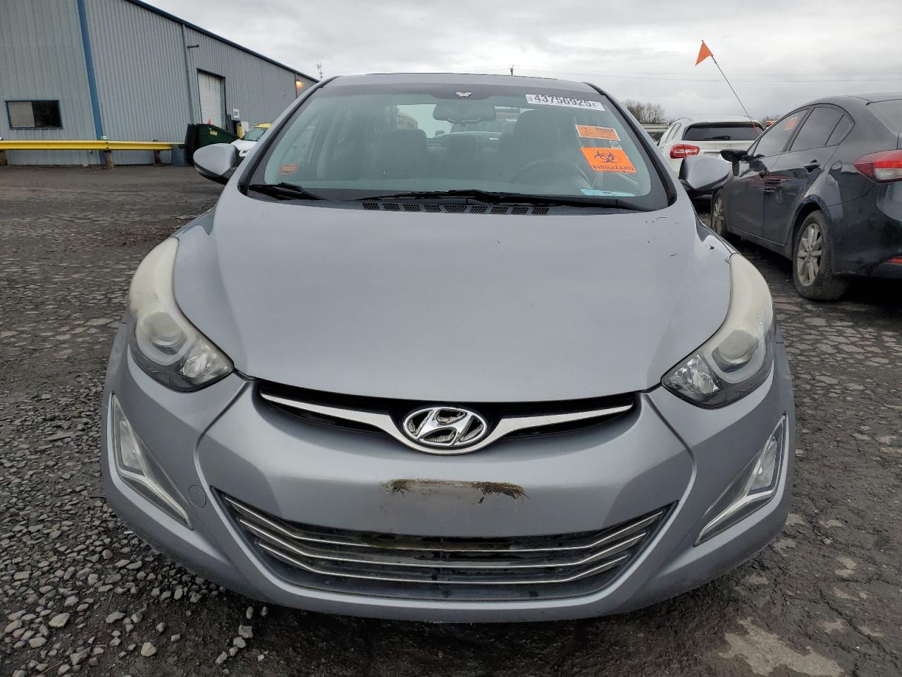 2015 Hyundai Elantra VIN KMHDH4AE2FU425020 Copart auction photo, vandalism damage thumbnail 5