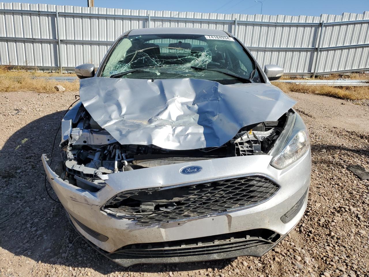2016 Ford Focus VIN 1FADP3F24GL373872 Copart auction photo, front end damage thumbnail 5