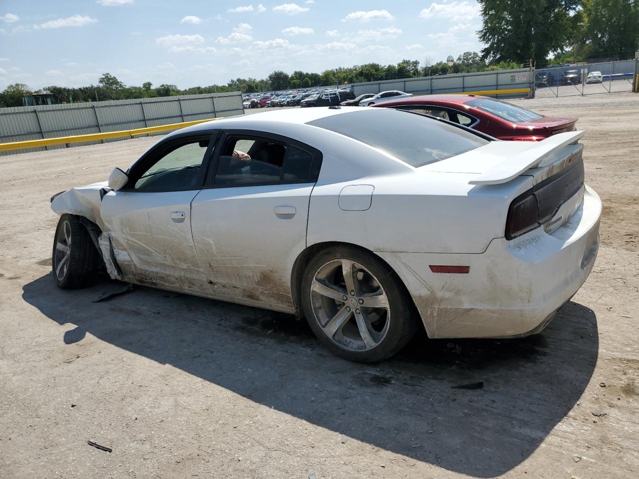 2014 Dodge Charger VIN 2C3CDXHG9EH296123 Copart auction photo, front end / side damage thumbnail 2