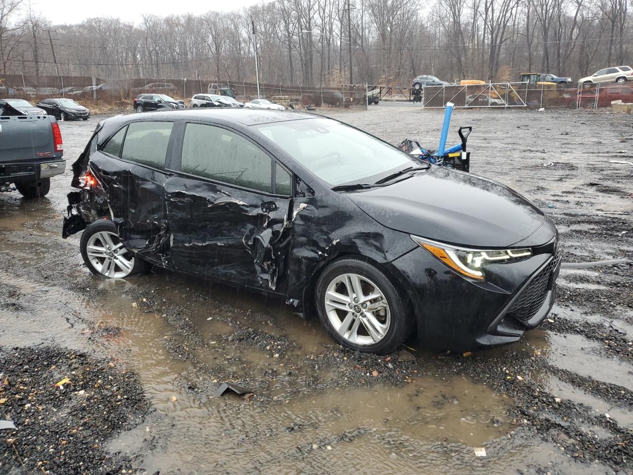 2019 Toyota Corolla VIN JTNK4RBE0K3047567 Copart auction photo, side / rear end damage thumbnail 4