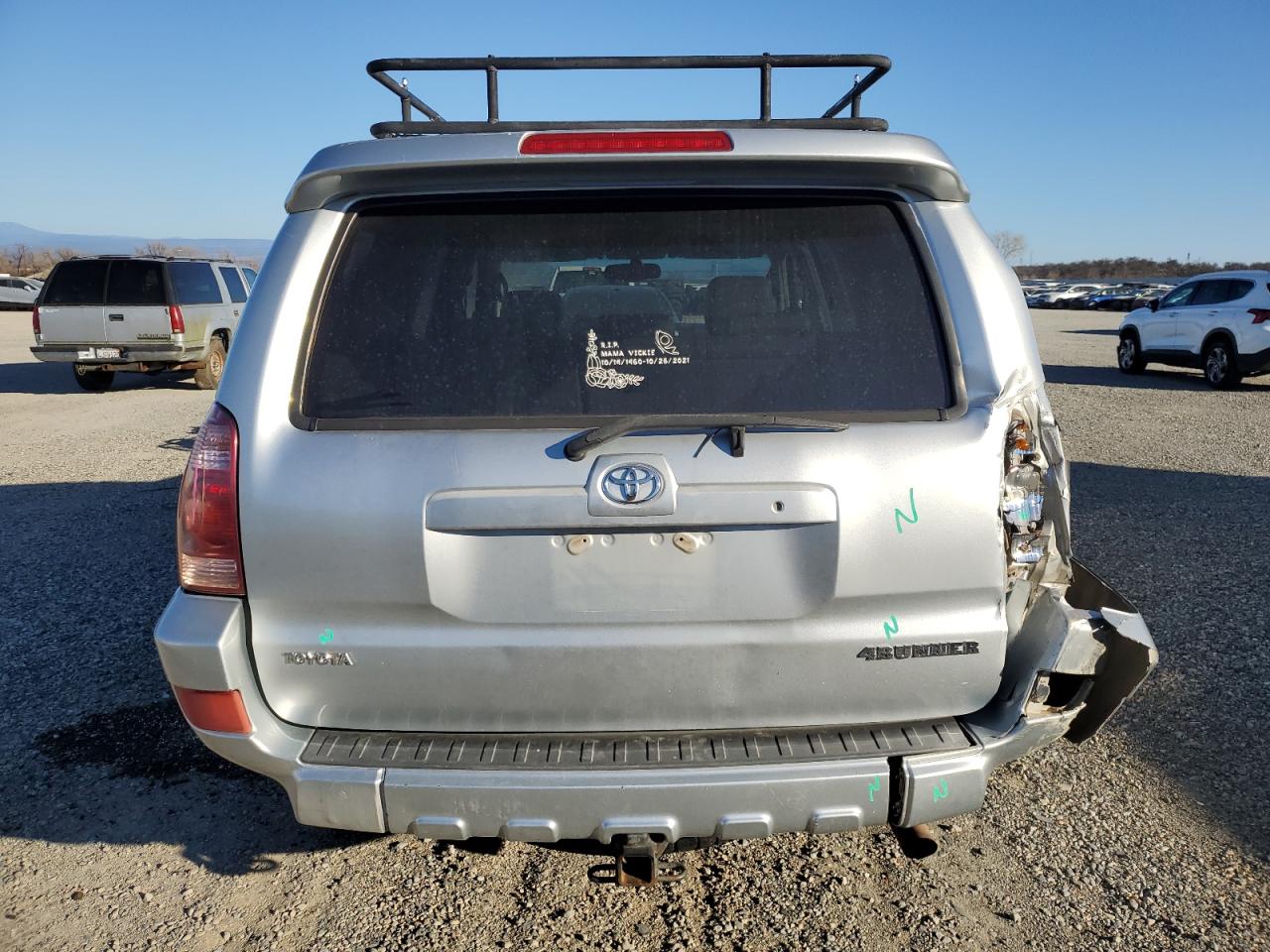 2004 Toyota 4Runner VIN JTEBU17R140040290 Copart auction photo, rear end damage thumbnail 6