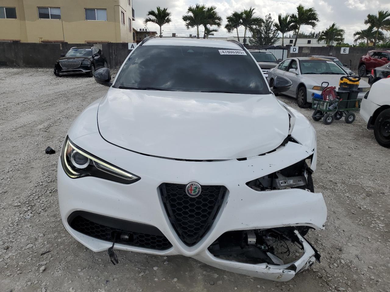 2020 Alfa Romeo Stelvio VIN ZASPAJAN7L7C86069 Copart auction photo, front end damage thumbnail 5