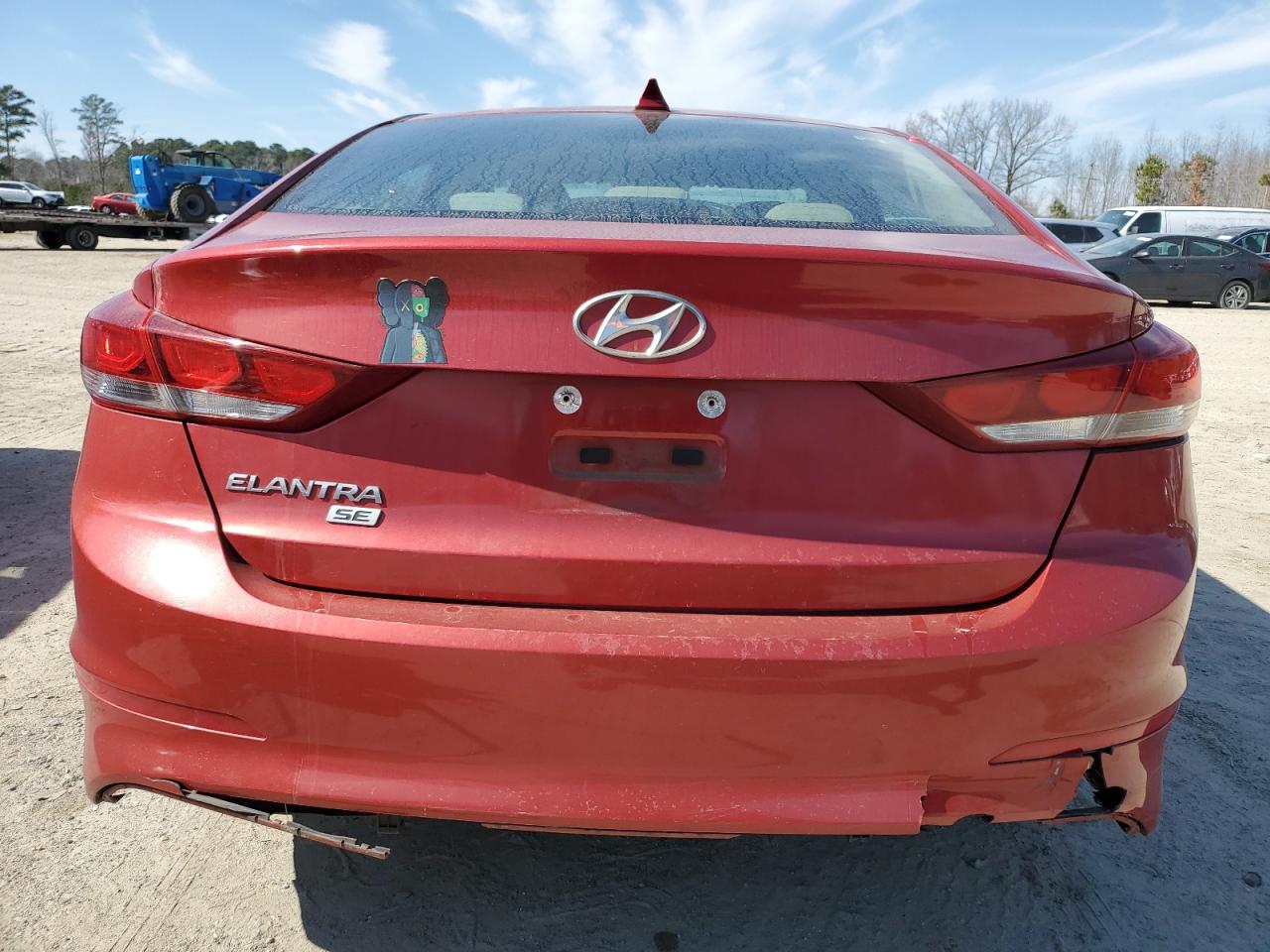2017 Hyundai Elantra VIN 5NPD74LF6HH200450 Copart auction photo, front end / rear end damage thumbnail 6