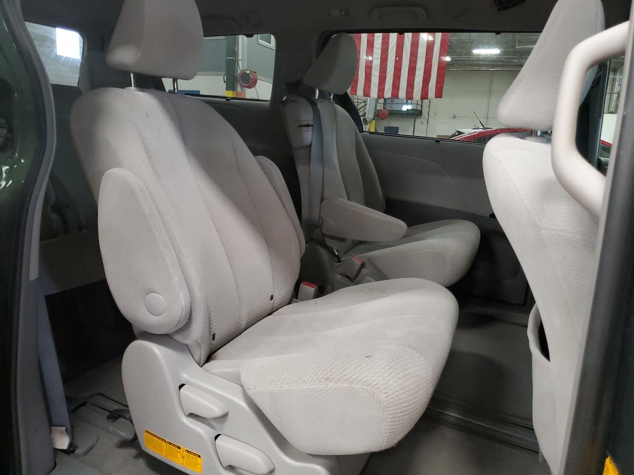 2013 Toyota Sienna VIN 5TDKK3DC9DS366437 Copart auction photo, front end / side damage thumbnail 11