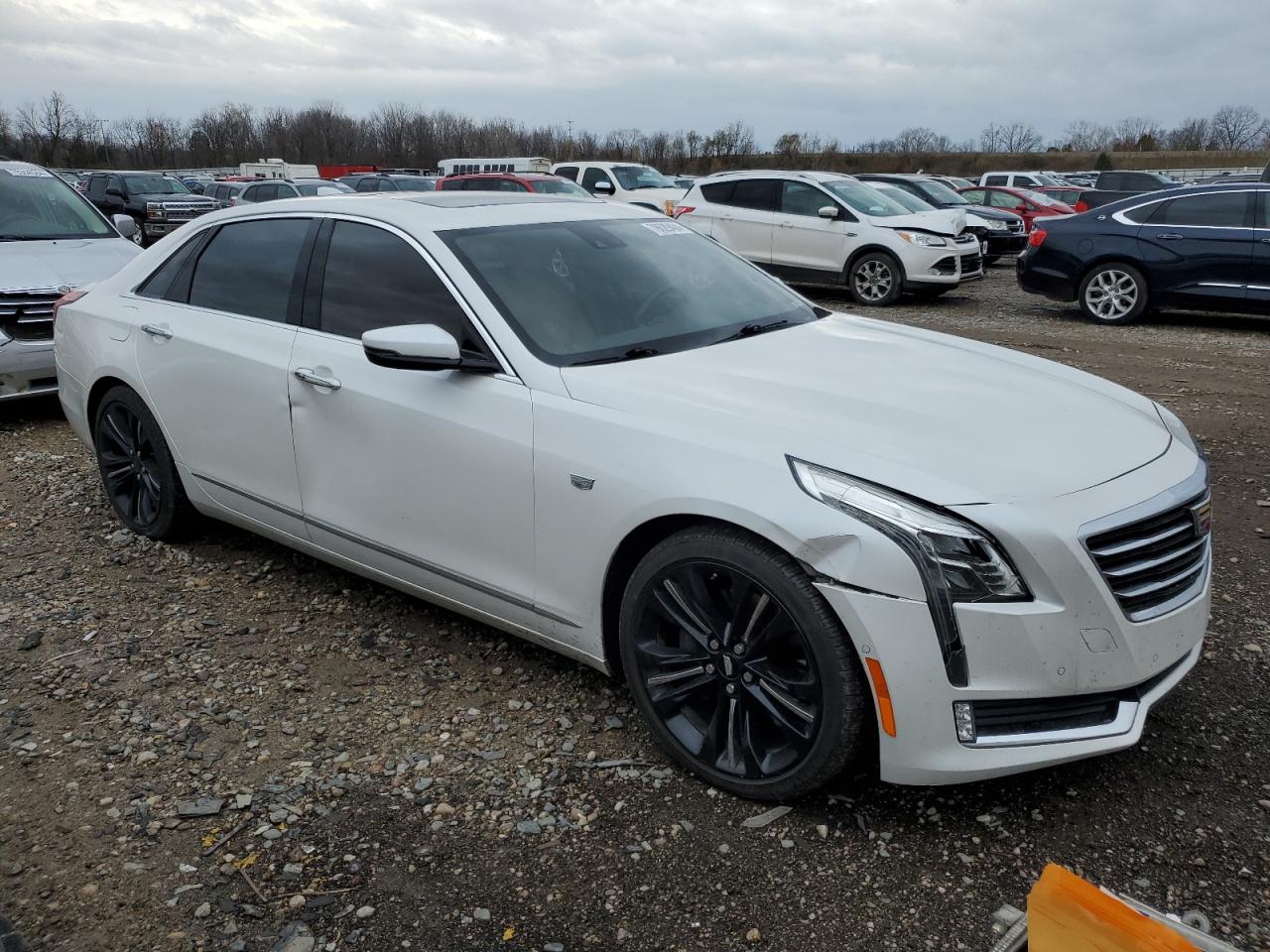 2016 Cadillac CT6 VIN 1G6KD5RSXGU162576 Copart auction photo, front end / side damage thumbnail 4