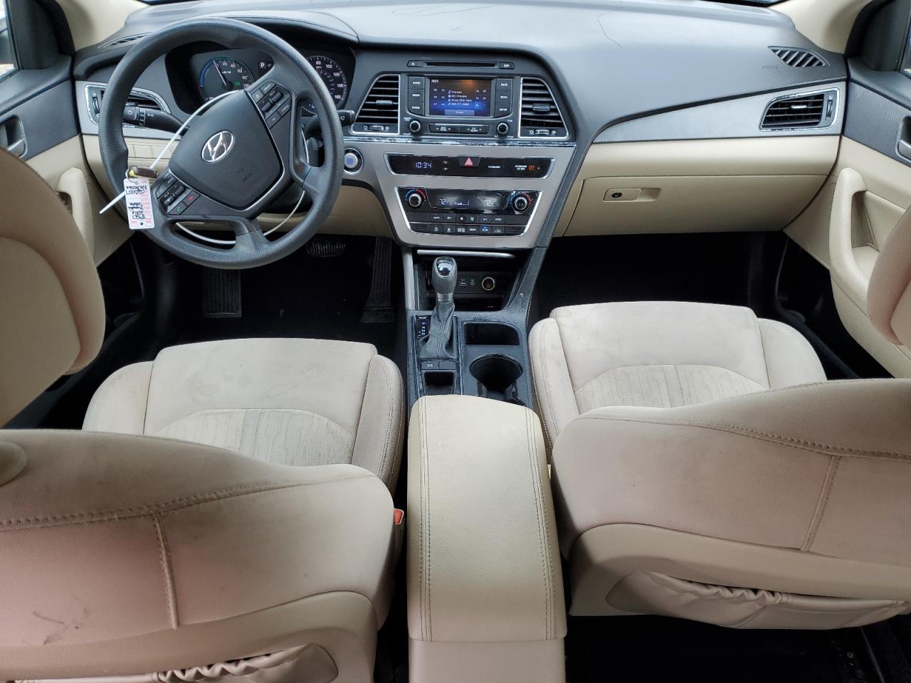2016 Hyundai Sonata VIN KMHE24L18GA020007 Copart auction photo, front end / minor dent/scratches damage thumbnail 8
