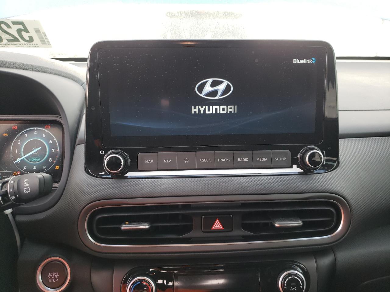 2022 Hyundai Kona VIN KM8K53A38NU794410 Copart auction photo, burn damage thumbnail 9