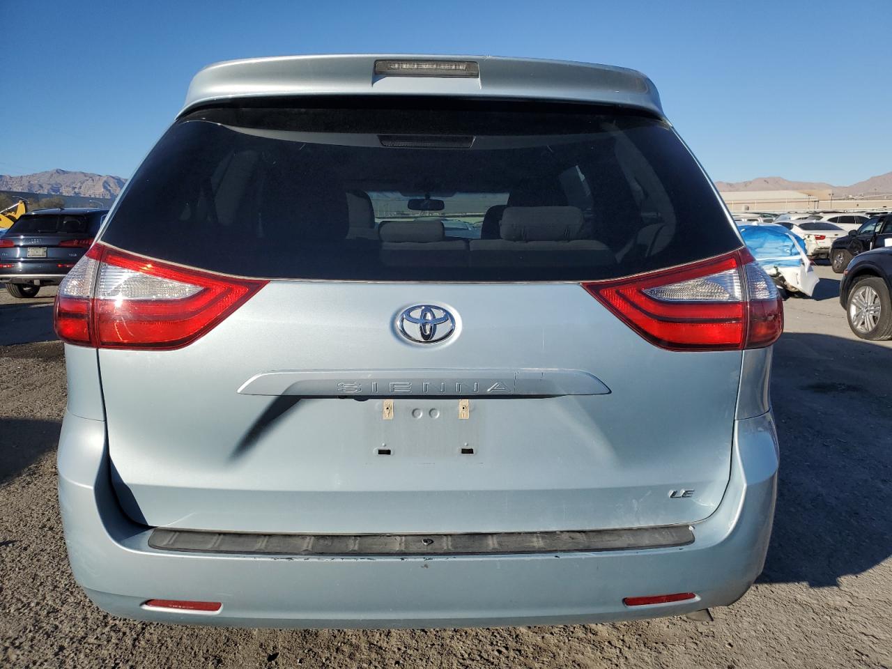 2015 Toyota Sienna VIN 5TDKK3DC7FS669509 Copart auction photo, front end / side damage thumbnail 6