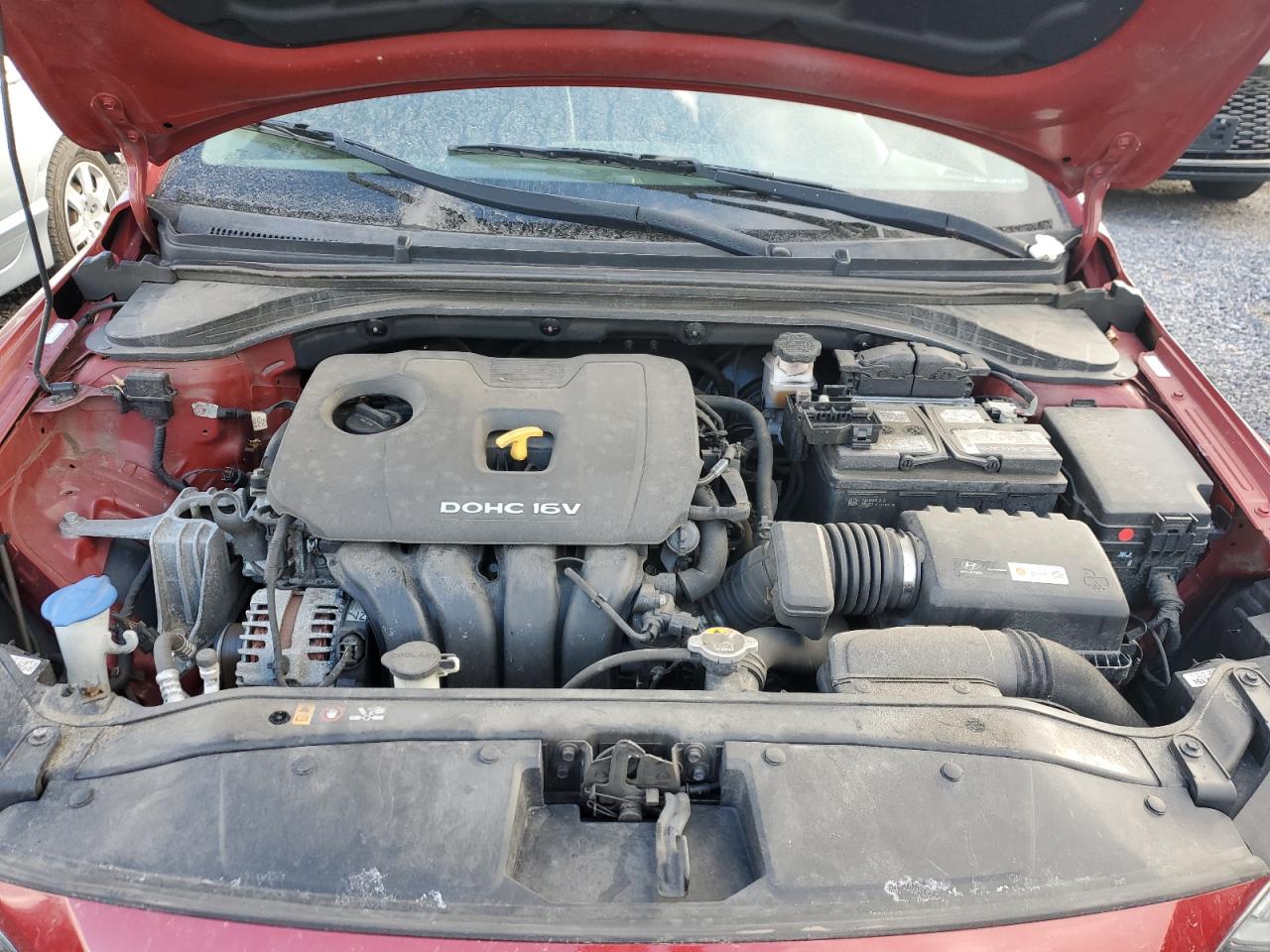 2017 Hyundai Elantra VIN KMHD84LF8HU339512 Copart auction photo, front end / side damage thumbnail 11