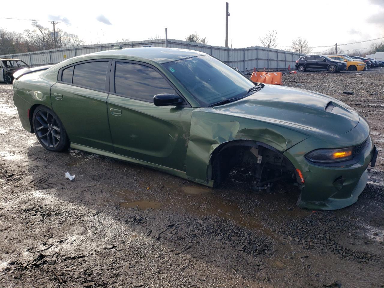 2020 Dodge Charger VIN 2C3CDXHG9LH216560 Copart auction photo, side damage thumbnail 4