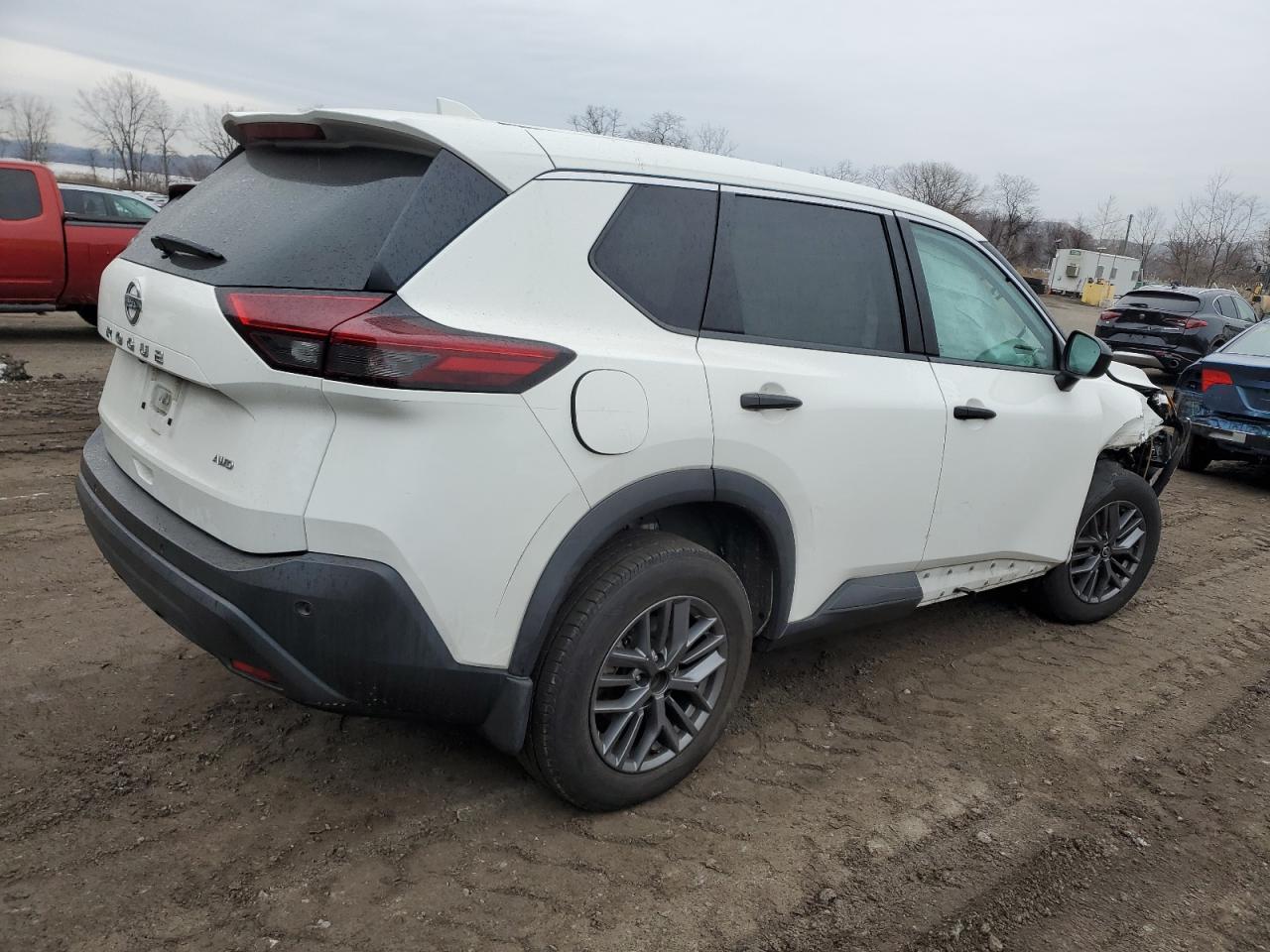 2021 Nissan Rogue VIN 5N1AT3AB5MC758283 Copart auction photo, front end / side damage thumbnail 3