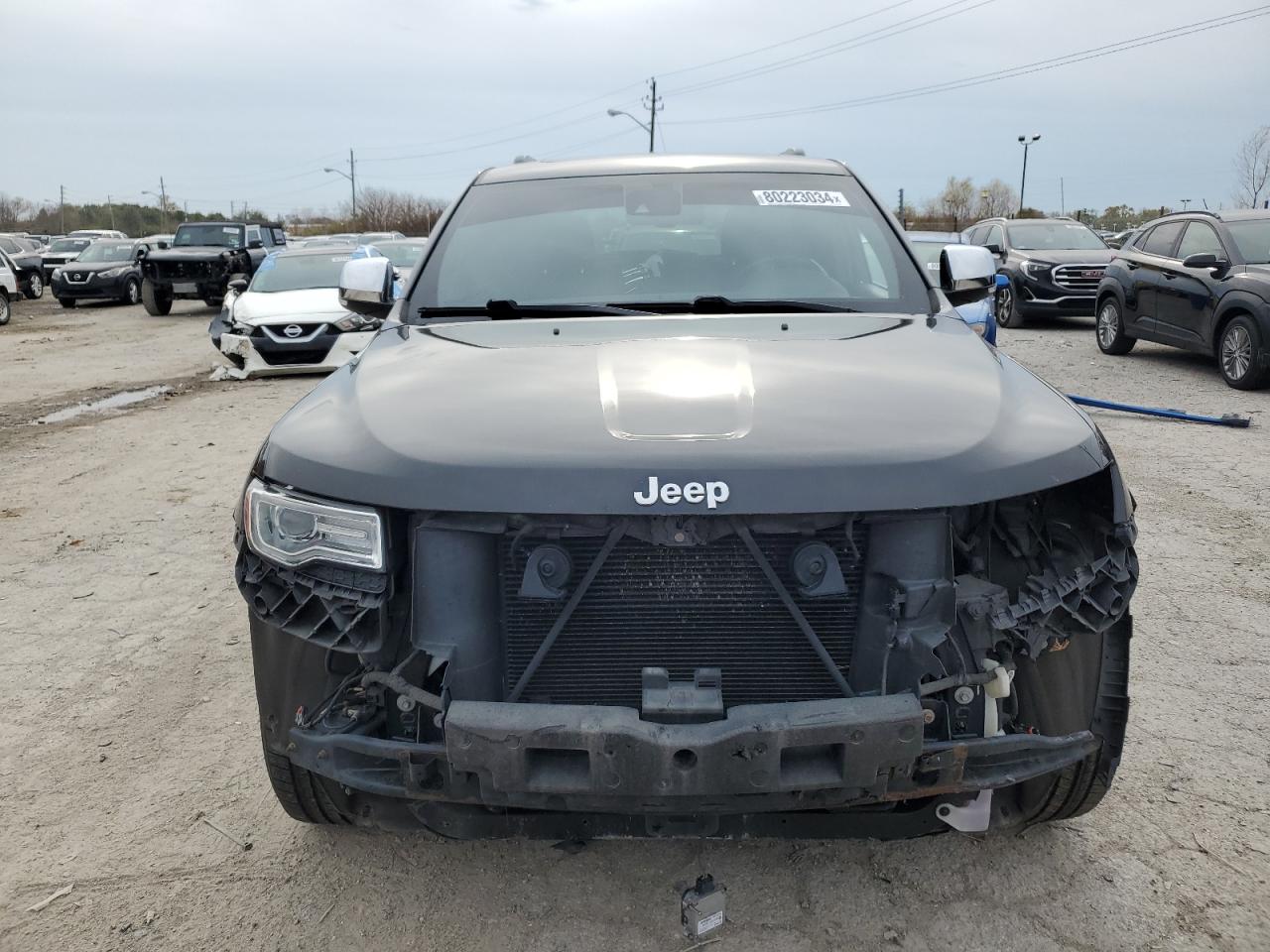 2014 Jeep Grand Cherokee VIN 1C4RJFJG4EC448959 Copart auction photo, front end / undercarriage damage thumbnail 5