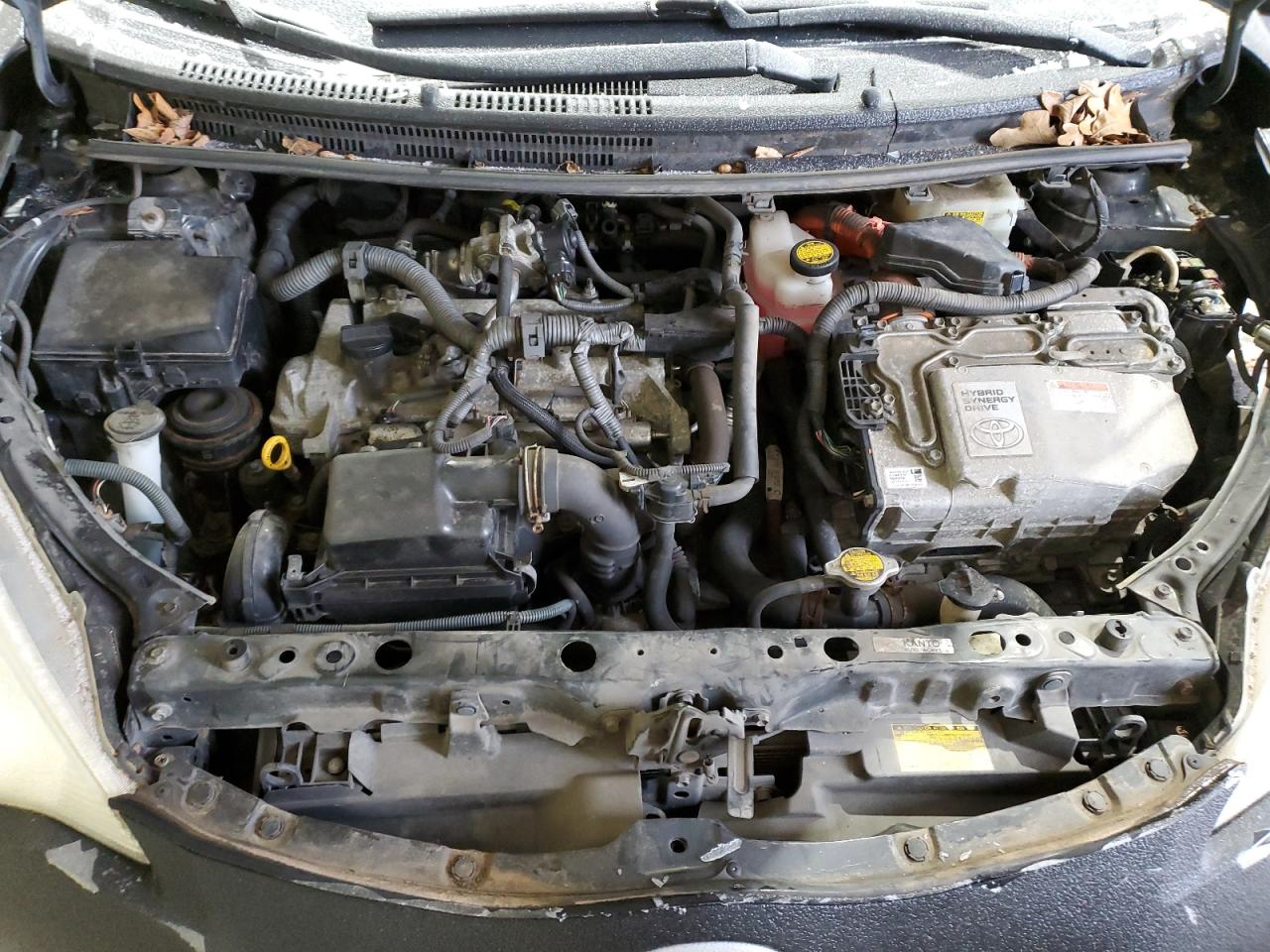 2012 Toyota Prius VIN JTDKDTB37C1508809 Copart auction photo, front end / mechanical damage thumbnail 11