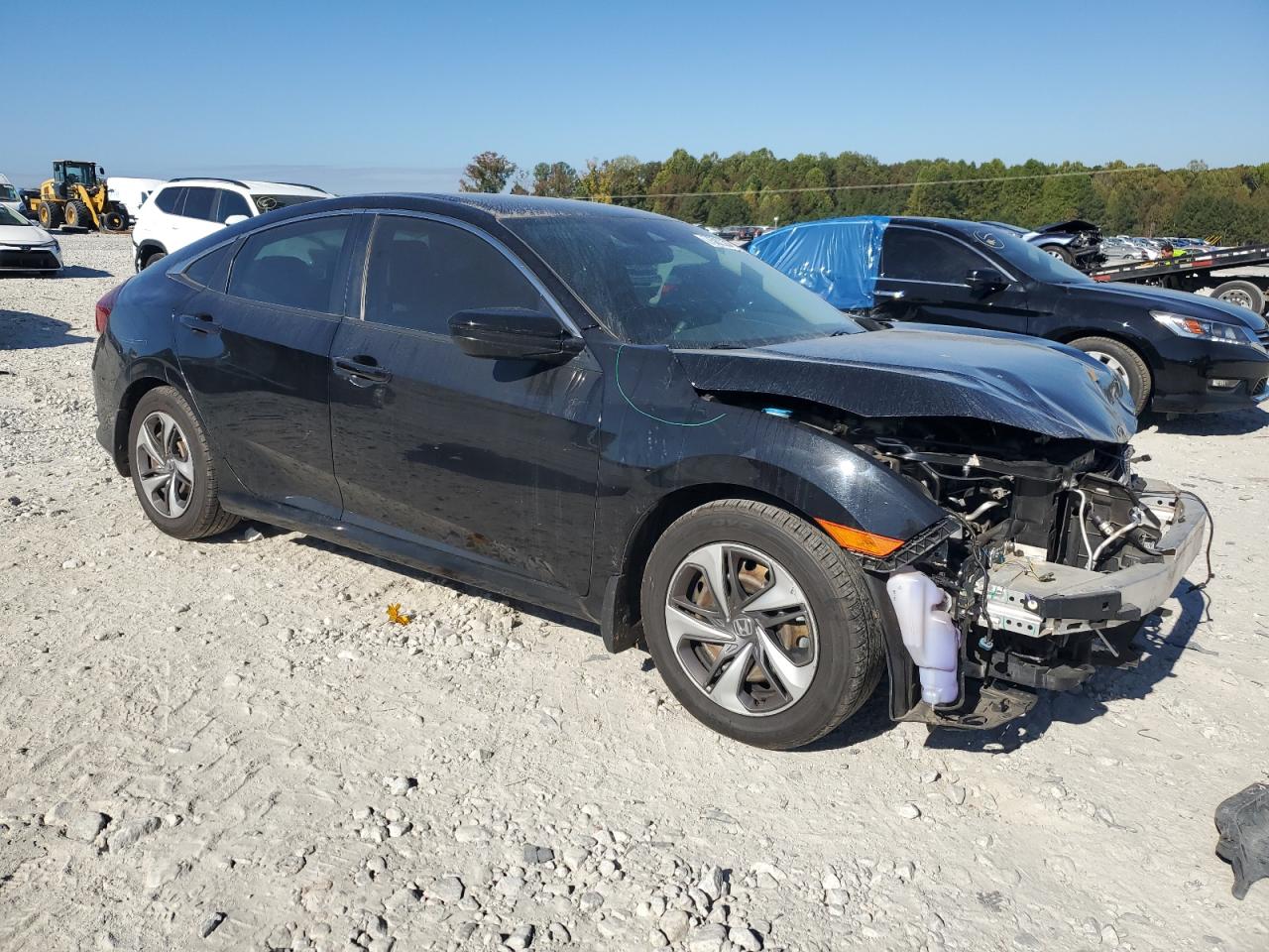 2019 Honda Civic VIN 19XFC2F6XKE025247 Copart auction photo, front end damage thumbnail 4