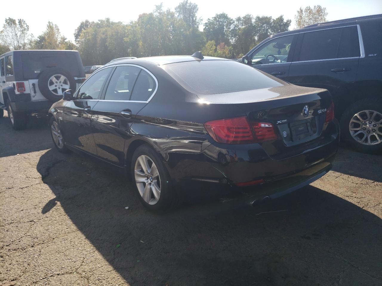 2013 BMW 5er VIN WBAXH5C50DD114393 Copart auction photo, side damage thumbnail 2