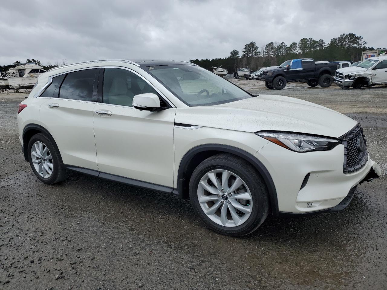 2019 Infiniti QX50 VIN 3PCAJ5M38KF123407 Copart auction photo, front end damage thumbnail 4